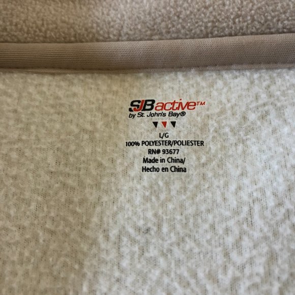 Like New Women's St. John's Bay 1/4 Zip Fleece - Picture 4 of 4